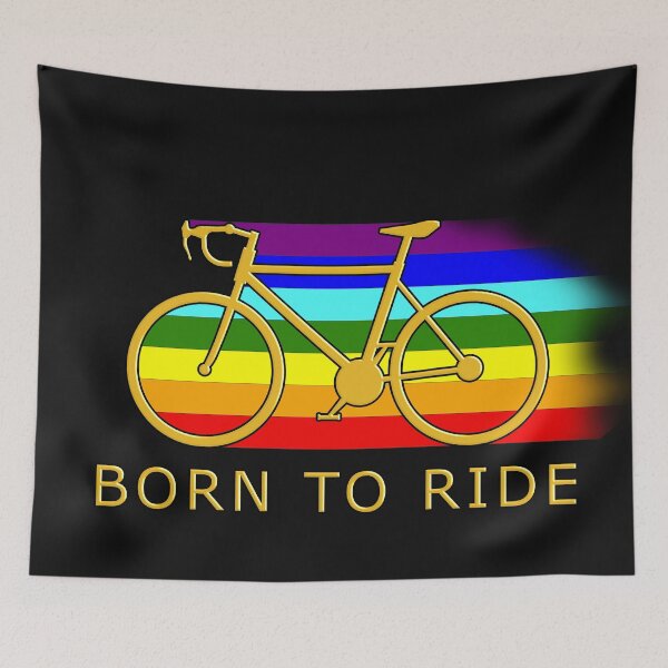 Item preview, born to ride, minimalist bicycle lifestyle design for true cycling lovers. good life style designed and sold by rikyfreestyle.