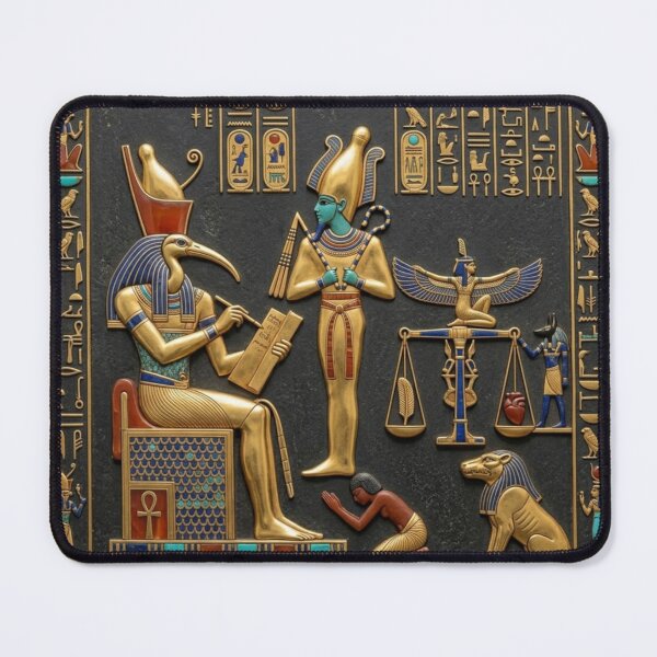 Item preview, Ancient Egyptian Book of the Dead Judgment of the Heart Art designed and sold by Queen Cleopatra.