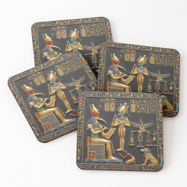 Item preview, Ancient Egyptian Book of the Dead Judgment of the Heart Art designed and sold by Queen Cleopatra.