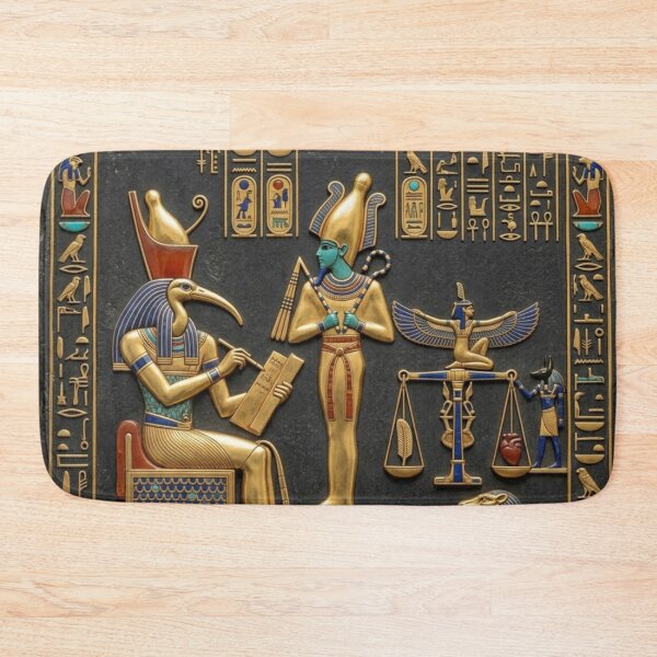 Item preview, Ancient Egyptian Book of the Dead Judgment of the Heart Art designed and sold by Queen Cleopatra.
