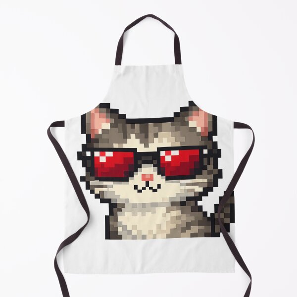 Item preview, Cool Pixel Cat Sticker designed and sold by Tkhtbrand.