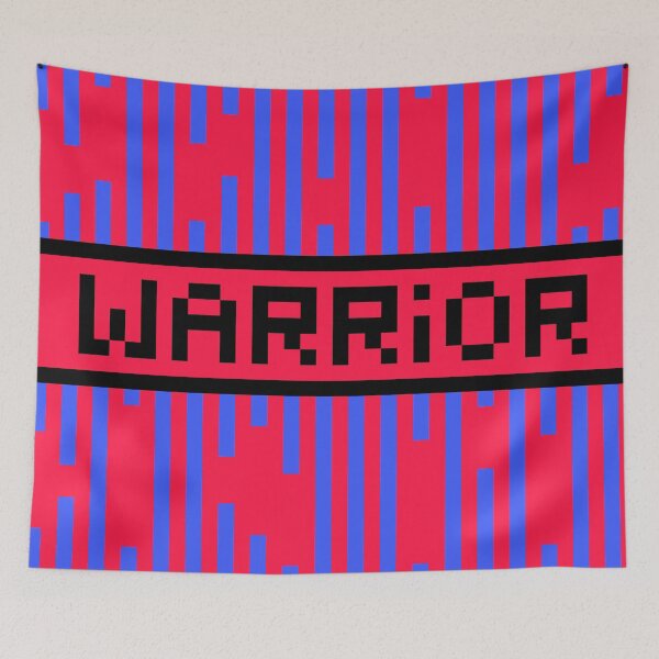 Item preview, WARRIOR — Pixel Art Word | Retro 8-Bit Two-Tone Typography designed and sold by Mouremandier.