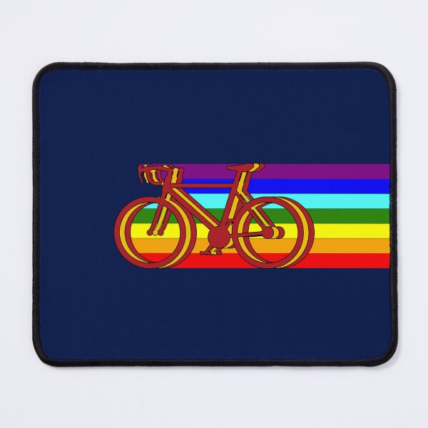 Item preview, colorful cycling bike with spanish flag colors – travel inspired rainbow harmony design designed and sold by rikyfreestyle.