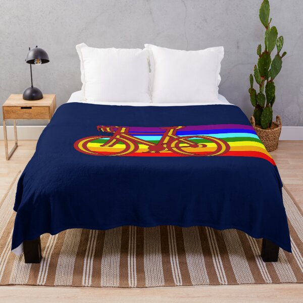 Item preview, colorful cycling bike with spanish flag colors – travel inspired rainbow harmony design designed and sold by rikyfreestyle.