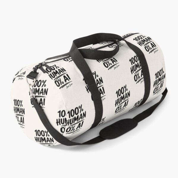 Item preview, 100% HUMAN 0% AI | Funny Typography Design | Retro Statement Graphic designed and sold by BlueberrySwan.