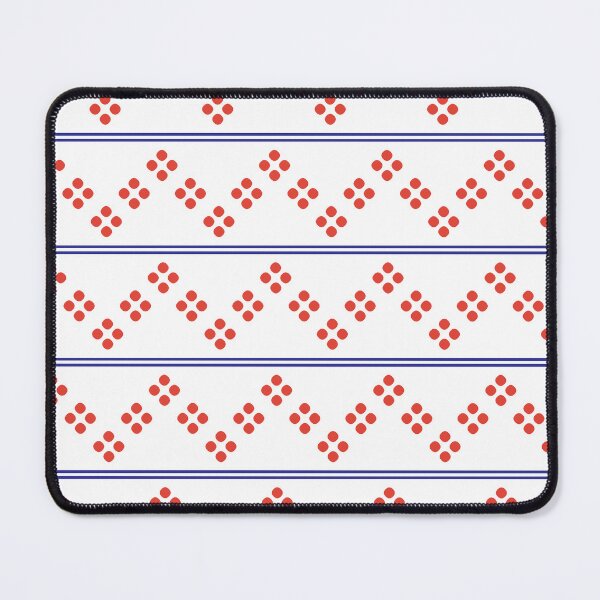 Item preview, Red, blue & white zigzag  designed and sold by Mint + Midnight.