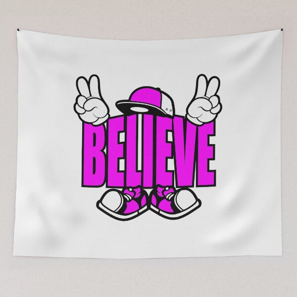 Item preview, Believe – Motivational Cartoon Character Bold Retro Design Gift for Dreamers designed and sold by NFTWords.
