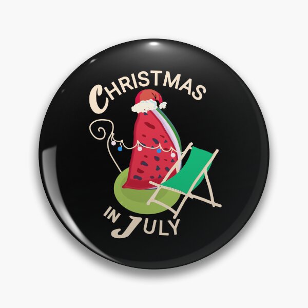 Item preview, Christmas in July Watermelon Santa - Summer Christmas Irony designed and sold by vibeno1.
