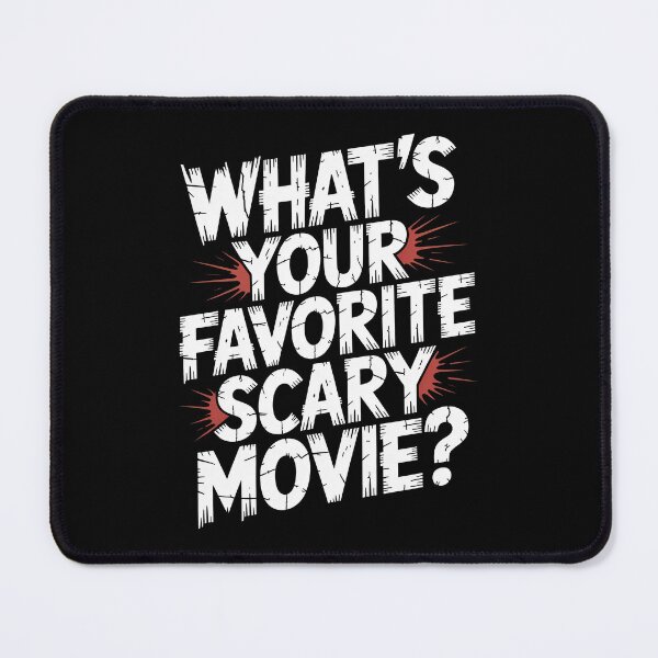 Item preview, What's Your Favorite Scary Movie Gift for Horror Fan designed and sold by Say It With Ink.