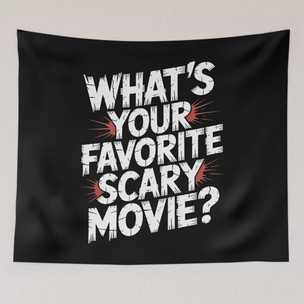 Item preview, What's Your Favorite Scary Movie Gift for Horror Fan designed and sold by Say It With Ink.