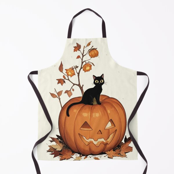 Item preview, Cute Halloween Black Cat & Glowing Pumpkin designed and sold by BLUESKY11a.