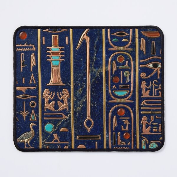 Item preview, Authentic Ancient Egyptian Hieroglyphics Lapis Lazuli Art Design designed and sold by Queen Cleopatra.