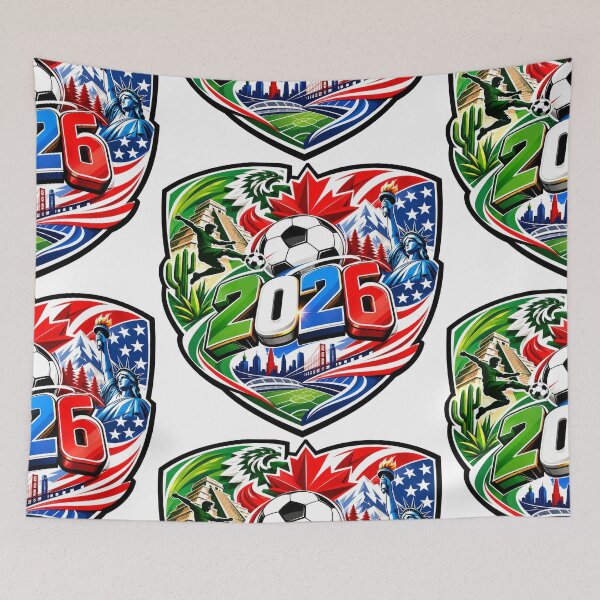 Item preview, Experience football this 2026! Let's celebrate the worldwide event taking place in the USA, also in Mexico and Canada (Ver. D03) designed and sold by ImagineThisOne.