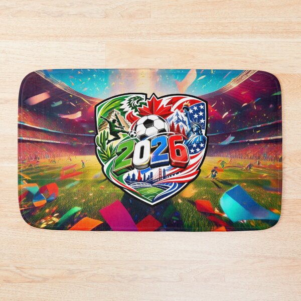 Item preview, Experience football this 2026! Let's celebrate the worldwide event taking place in the USA, also in Mexico and Canada (Ver. D03) designed and sold by ImagineThisOne.