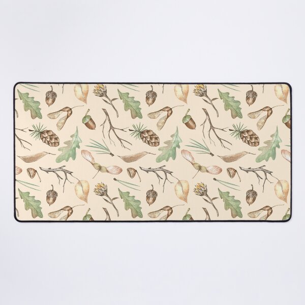 Item preview, Autumn Forest Findings Pattern on Orange-Cream Background designed and sold by Flowersforbear.