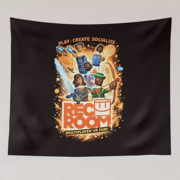 Item preview, Rec Room Multiplayer VR Adventure | Play Create Socialize Gaming Fan Art T-Shirt Design designed and sold by CatLovers Studio.