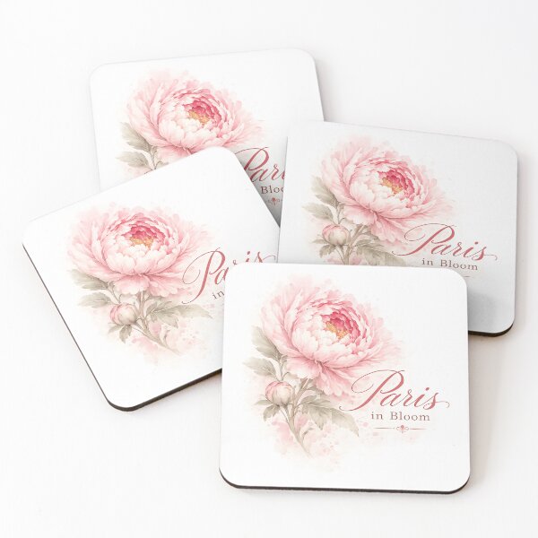 Item preview, Paris in Bloom – Watercolor Peony Art designed and sold by Blueberry-art23.