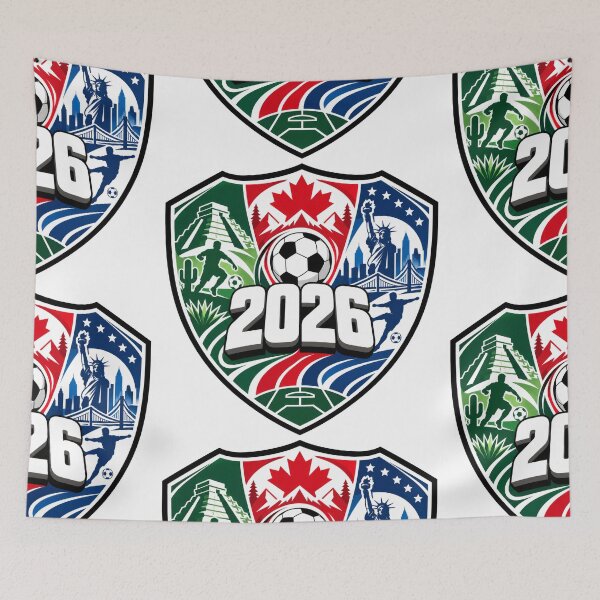 Item preview, Experience football this 2026! Let's celebrate the worldwide event taking place in the USA, also in Mexico and Canada (Ver. D02) designed and sold by ImagineThisOne.