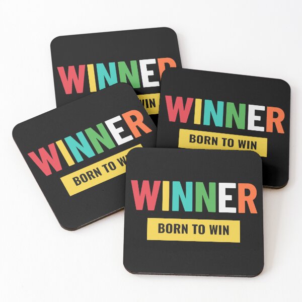 Item preview, Born To Win Winner | Colorful Motivational Quote Art | Athlete Mindset & Success designed and sold by No Excuses .