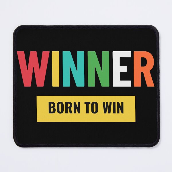 Item preview, Born To Win Winner | Colorful Motivational Quote Art | Athlete Mindset & Success designed and sold by No Excuses .