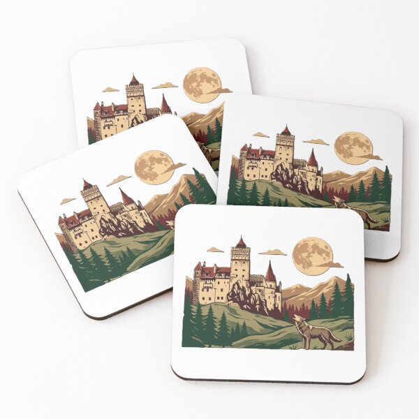 Item preview, Transylvania Castle Under the Full Moon – Gothic Romania Design designed and sold by VladisWorld.