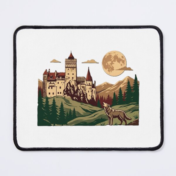 Item preview, Transylvania Castle Under the Full Moon – Gothic Romania Design designed and sold by VladisWorld.