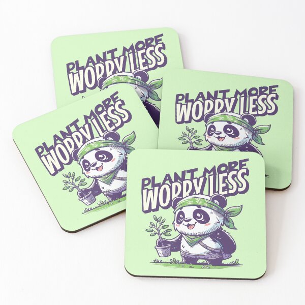 Item preview, Plant More Worry Less Panda Gardener | Cute Gardening Lover Design designed and sold by Sachie's Studio.