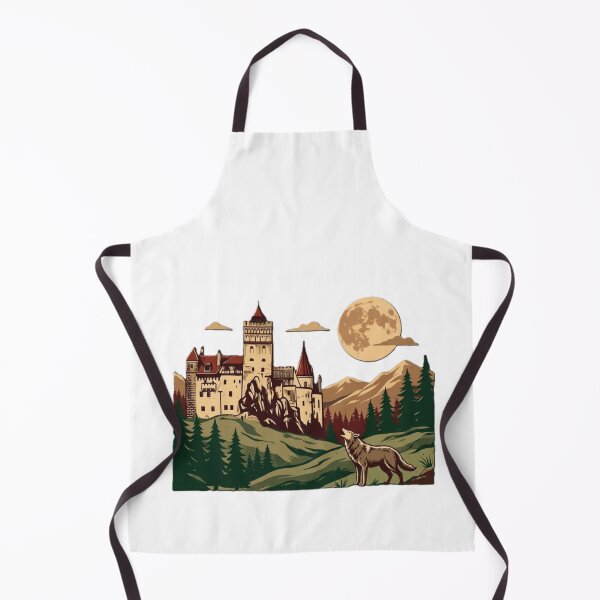 Item preview, Transylvania Castle Under the Full Moon – Gothic Romania Design designed and sold by VladisWorld.