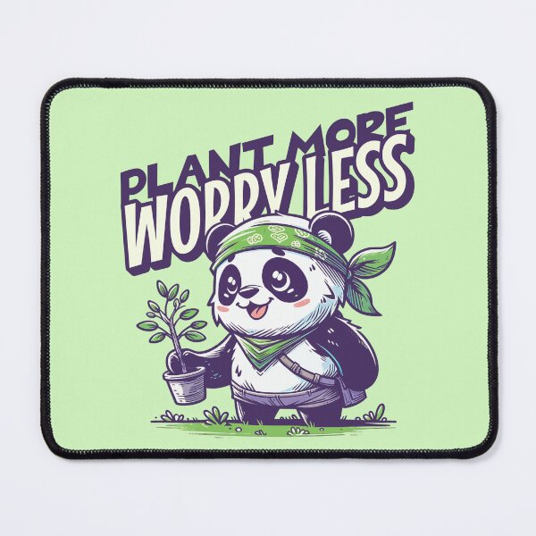 Item preview, Plant More Worry Less Panda Gardener | Cute Gardening Lover Design designed and sold by Sachie's Studio.