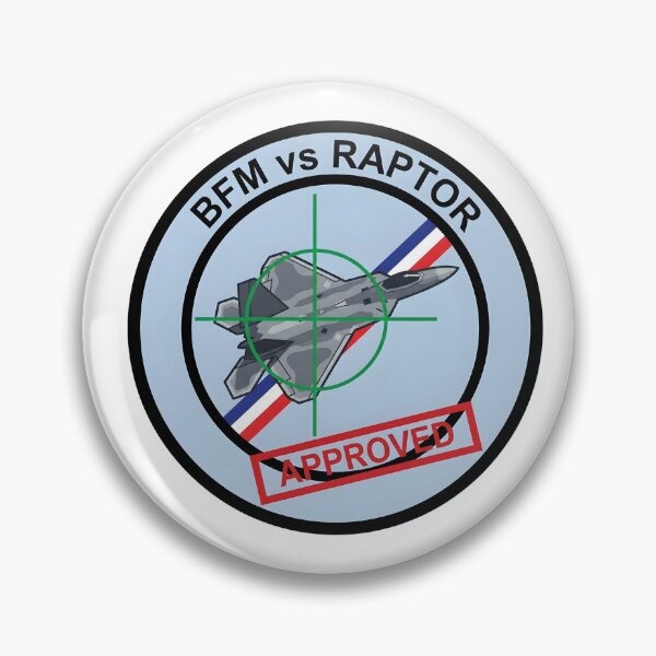 Item preview, BFM vs Raptor Military Aviation Patch Design designed and sold by CharlieDesings.