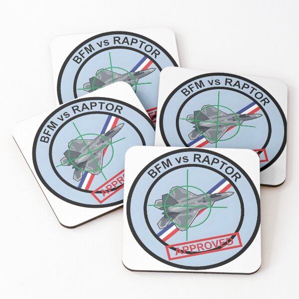 Item preview, BFM vs Raptor Military Aviation Patch Design designed and sold by CharlieDesings.