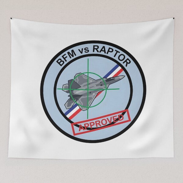 Item preview, BFM vs Raptor Military Aviation Patch Design designed and sold by CharlieDesings.