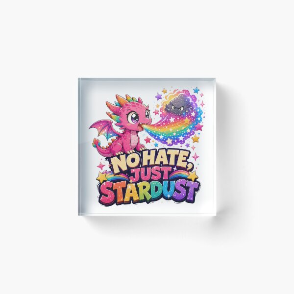 Item preview, No Hate, Just Stardust Rainbow Dragon designed and sold by StillWildink.