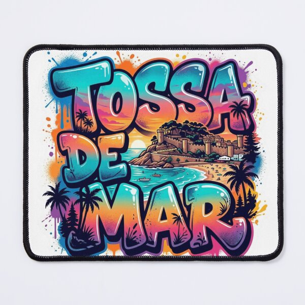 Item preview, Tossa De Mar Coastal Graffiti Sticker designed and sold by Imaginarium of Chaos falcon88 .