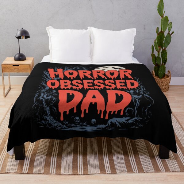 Item preview, Horror Obsessed Dad Gift for Fathers Day Scary Movie Dad designed and sold by Say It With Ink.