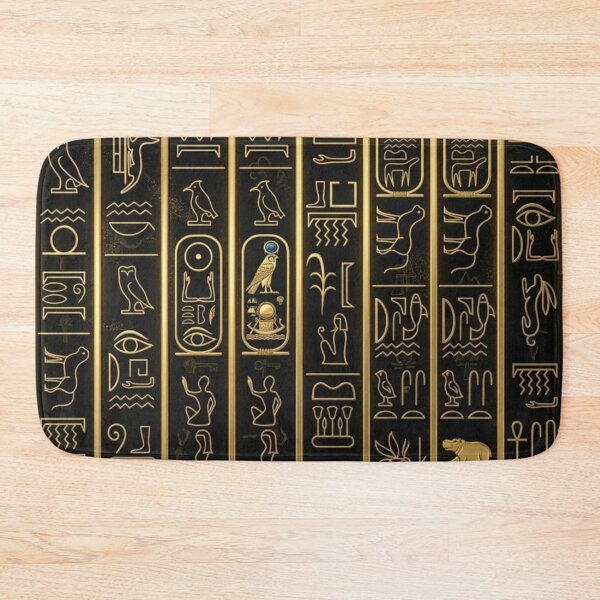 Item preview, Elegant Gold Hieroglyphics Pattern Ancient Egyptian Luxury Art designed and sold by Queen Cleopatra.