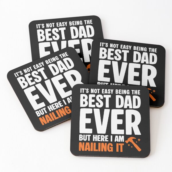 Item preview, It’s Not Easy Being the Best Dad Ever but Here I Am Nailing It Funny Fathers Day Dad designed and sold by SuperFashion.