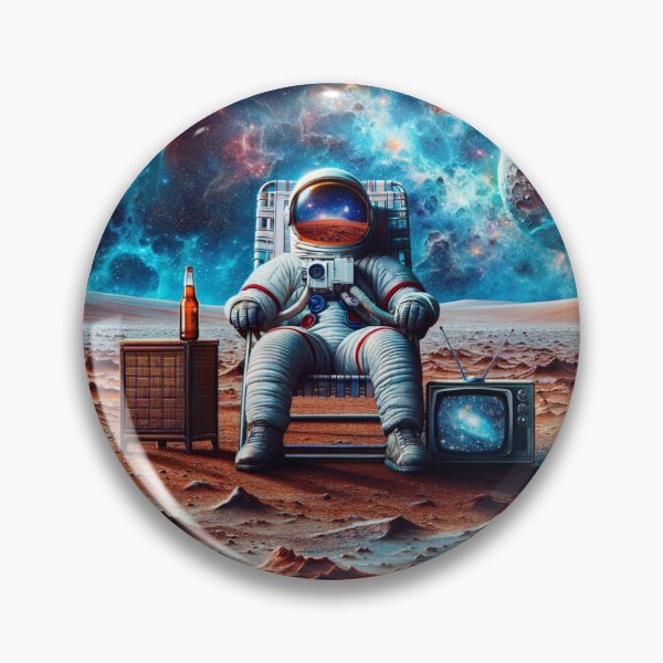 Item preview, Cosmic Astronaut Chill Surreal Space Art designed and sold by PlanetEye Designs.