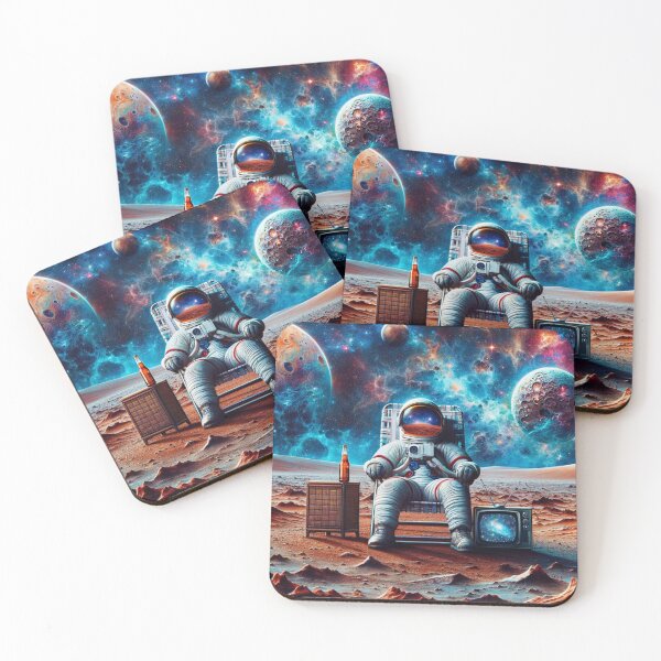 Item preview, Cosmic Astronaut Chill Surreal Space Art designed and sold by PlanetEye Designs.