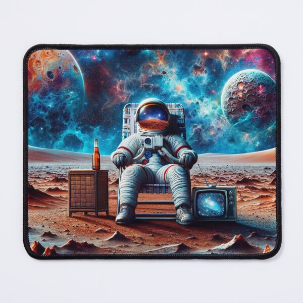 Item preview, Cosmic Astronaut Chill Surreal Space Art designed and sold by PlanetEye Designs.