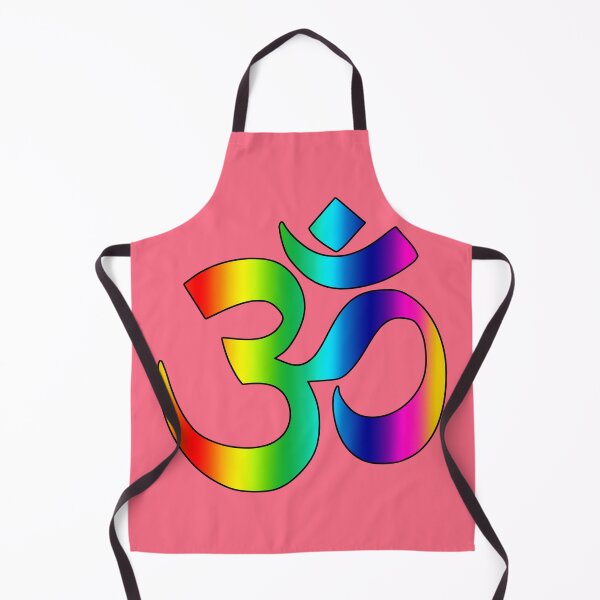 Item preview, om symbol with rainbow colors, zen yoga meditation spiritual positive energy design designed and sold by rikyfreestyle.