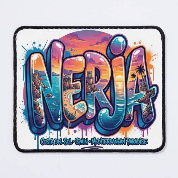 Item preview, Nerja Coastal Graffiti Sticker designed and sold by Imaginarium of Chaos falcon88 .