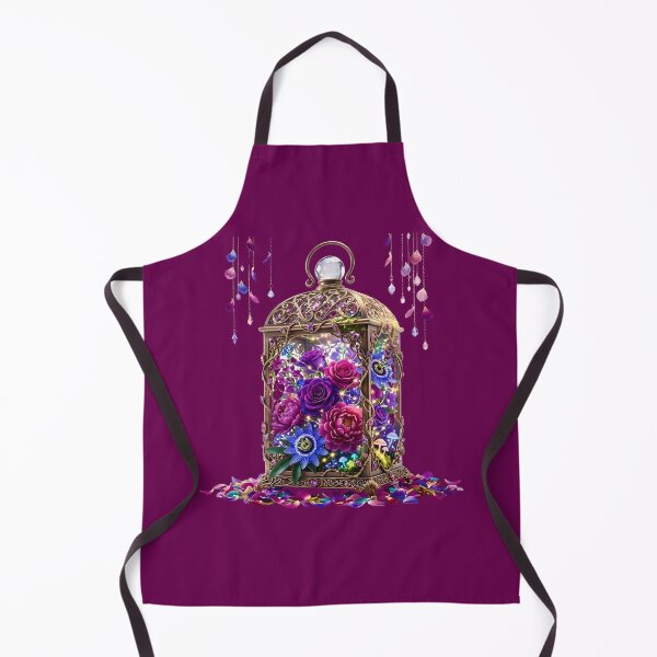 Item preview, Magical Lantern with Purple Roses and Hanging Crystals designed and sold by Utopian-Magic.