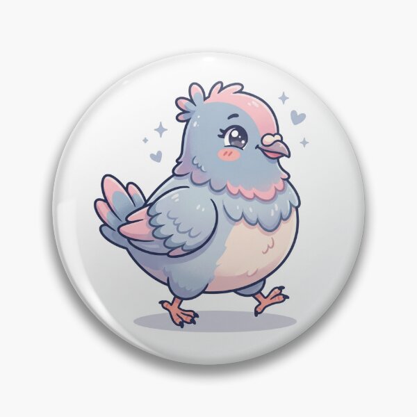 Item preview, Cute Kawaii Pigeon | Sparkly Pastel Bird Aesthetic Design designed and sold by HelgaCraftery.