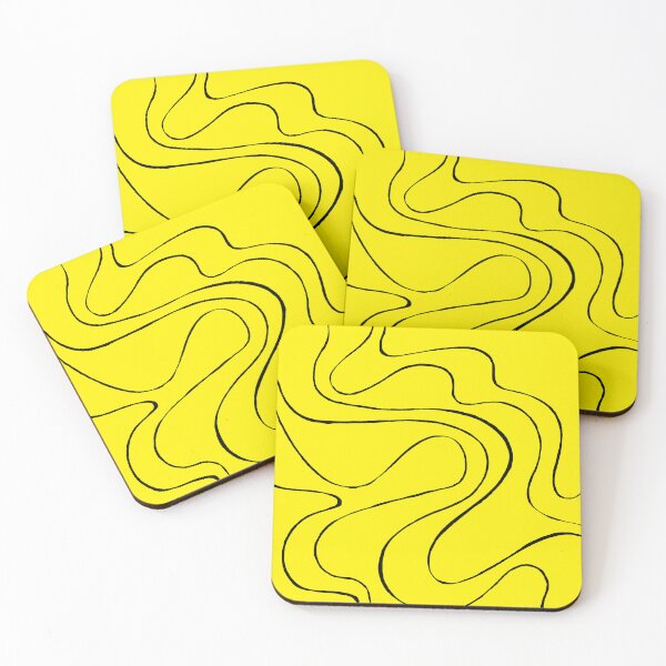 Item preview, Ebb and Flow 2 in Black and Yellow designed and sold by LAEC-Shop.