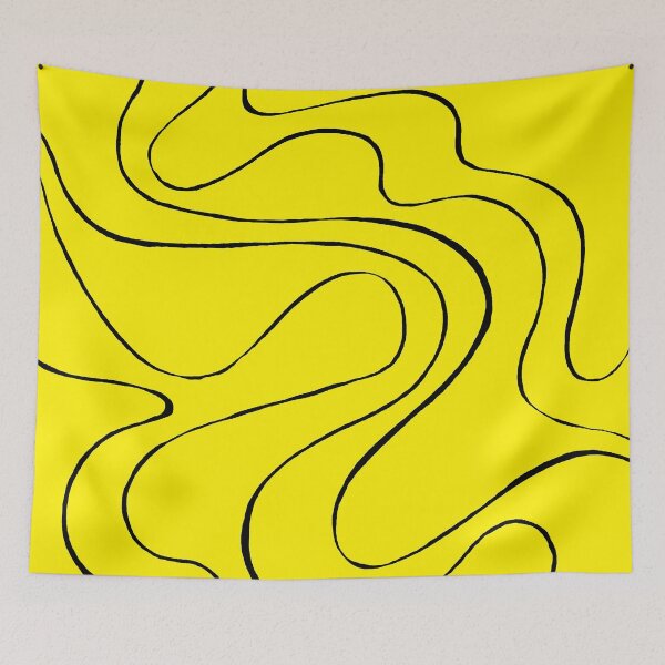 Item preview, Ebb and Flow 2 in Black and Yellow designed and sold by LAEC-Shop.