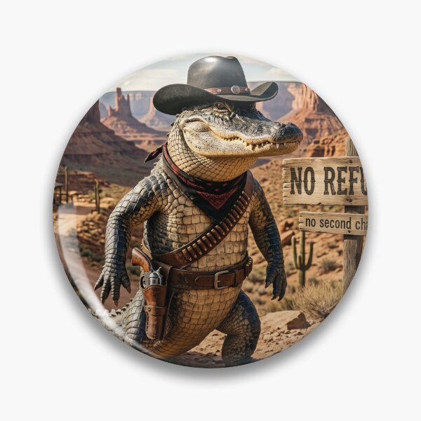 Item preview, No Refunds Alligator | Funny Western Outlaw T-Shirt designed and sold by DmaarGroup.