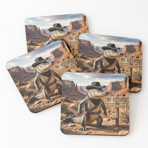 Item preview, No Refunds Alligator | Funny Western Outlaw T-Shirt designed and sold by DmaarGroup.