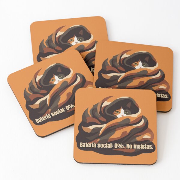 Item preview, Casimira: "Social battery: 0%. Do not insist designed and sold by catastrocat.
