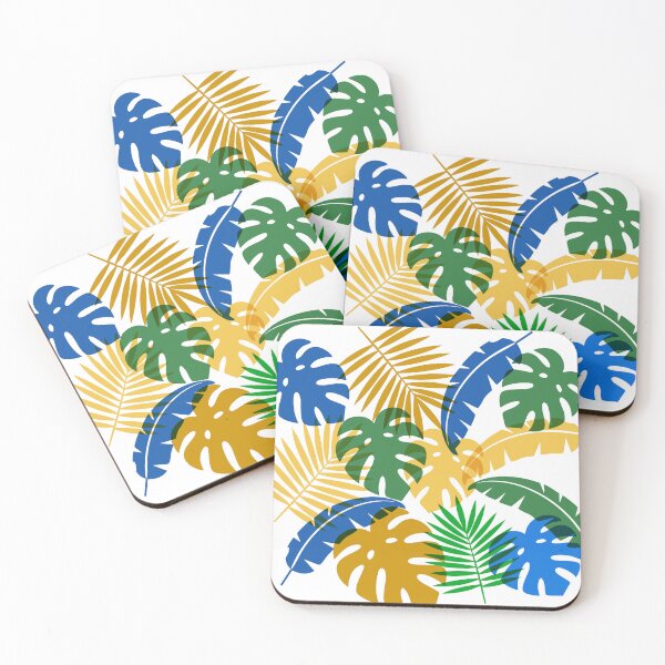 Item preview, Colorful Tropical Monstera Palm Leaves designed and sold by BetweenForms.